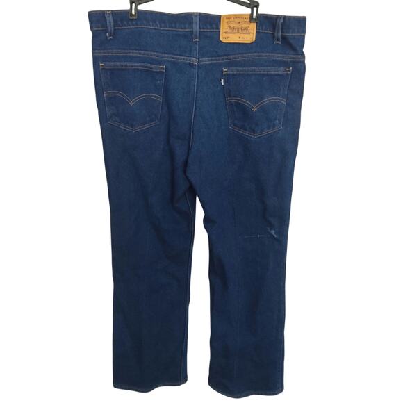 Rare Vtg Levis Black Tab Mens 517 denim jeans 1999 MADE in USA size 42x30 - Picture 2 of 12